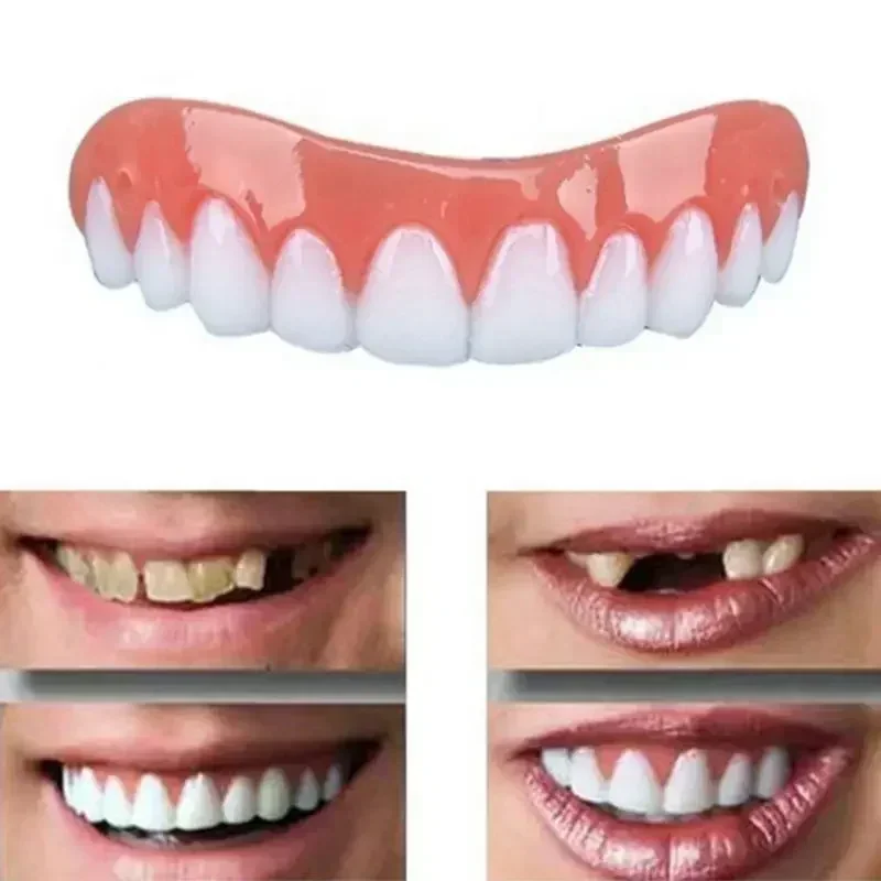 Teeth Whitening Mask - 새로운 가짜 치아 실리콘 상하 틀니