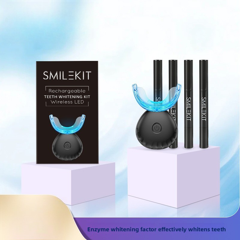 Teeth Whitening Kit At Home - 무선 충전 기능이 있는 치아 미백