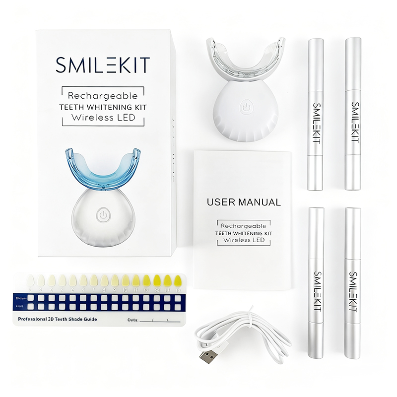 Teeth Whitening Kit At Home - U자형 충전식 라이트 빠른 치아 미백기