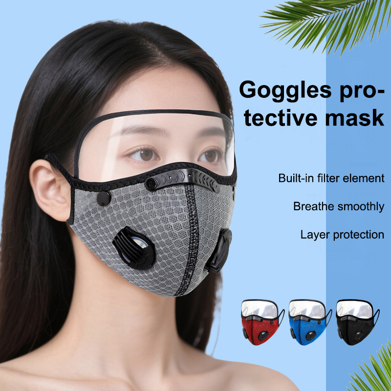 Teeth Whitening Mask - 필터 고글이 있는 새로운 사이클링 페이스