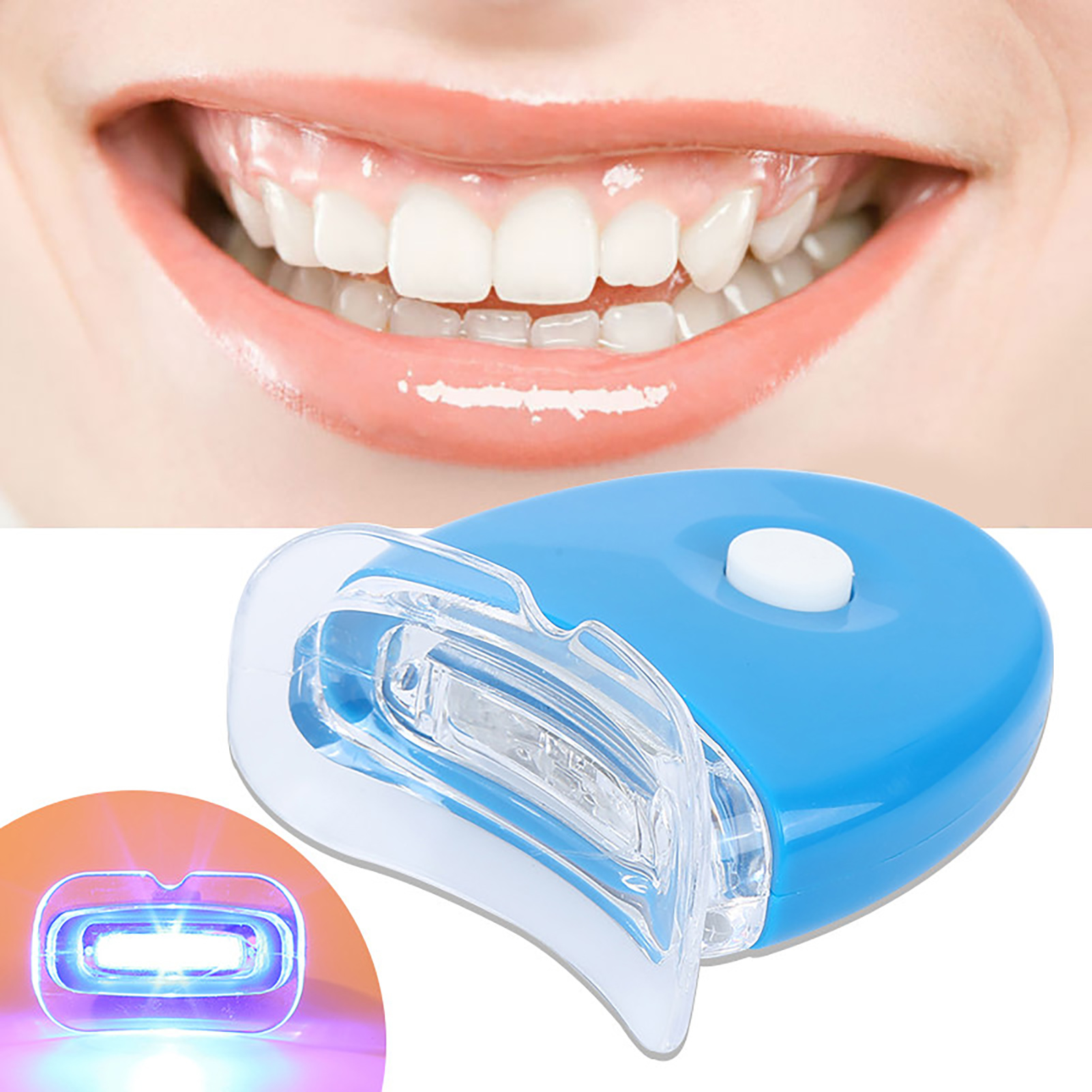 Teeth Whitening Video - 치아 미백 가속기 라이트 뷰티 건강