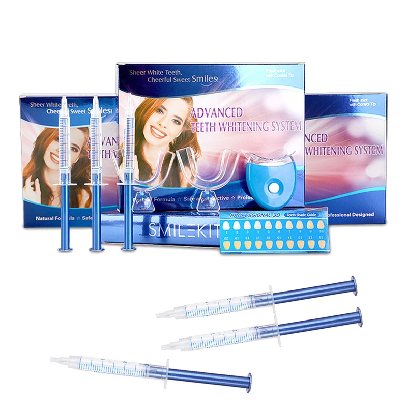 가정용 치과 치아 미백 키트 44% 과산화물 표백 시스 - Teeth Whitening Kit At Home 리뷰 및 가격