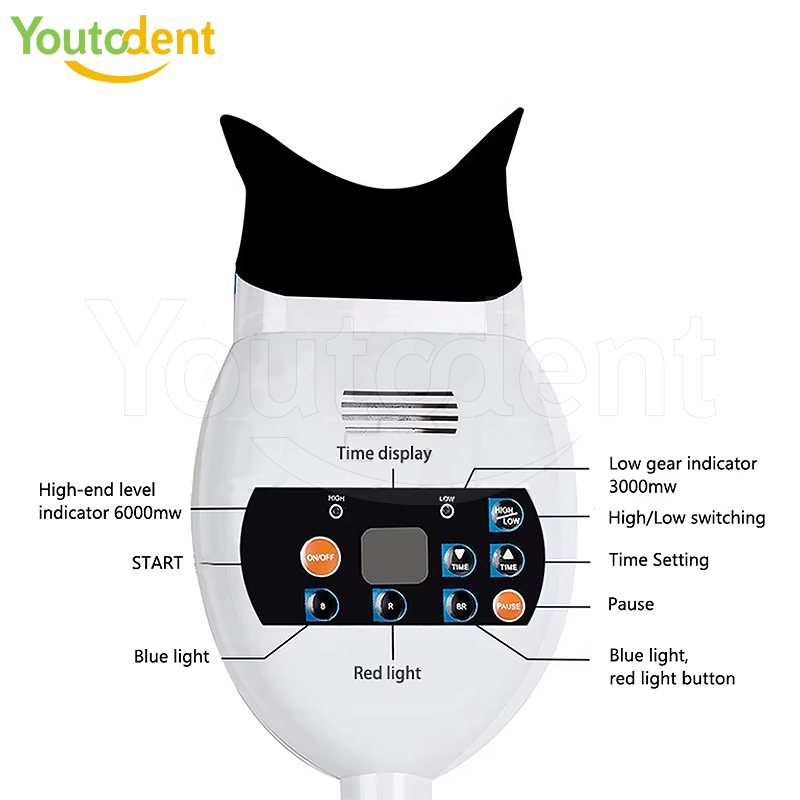 40W 치과 실험실 장비 치아 미백 램프 8 LED 1 - Teeth Whitening Video 리뷰 및 가격
