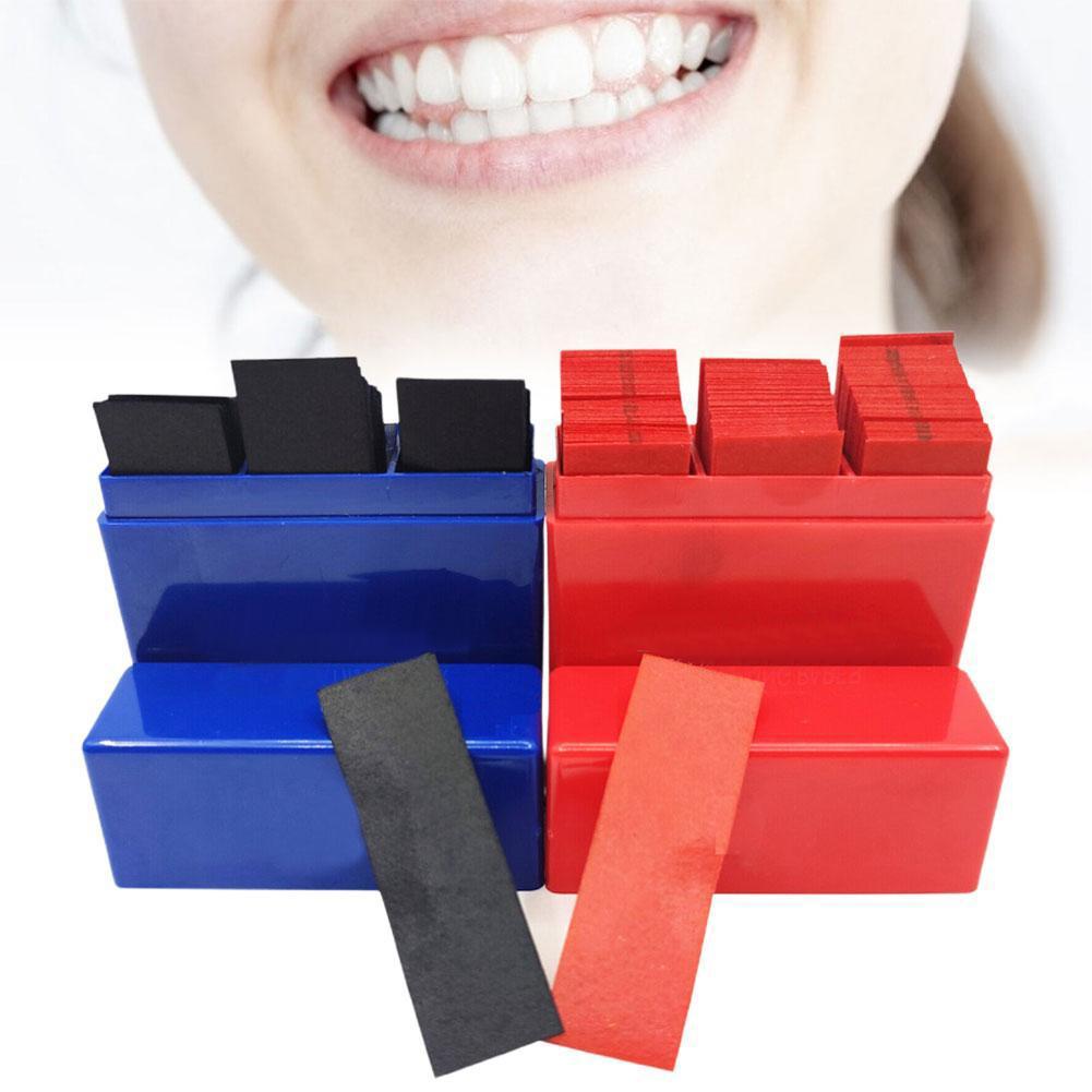 300매 치과용 교합지 블루 레드 양면 바이트 스트립  - Teeth Whitening Professional 리뷰 및 가격