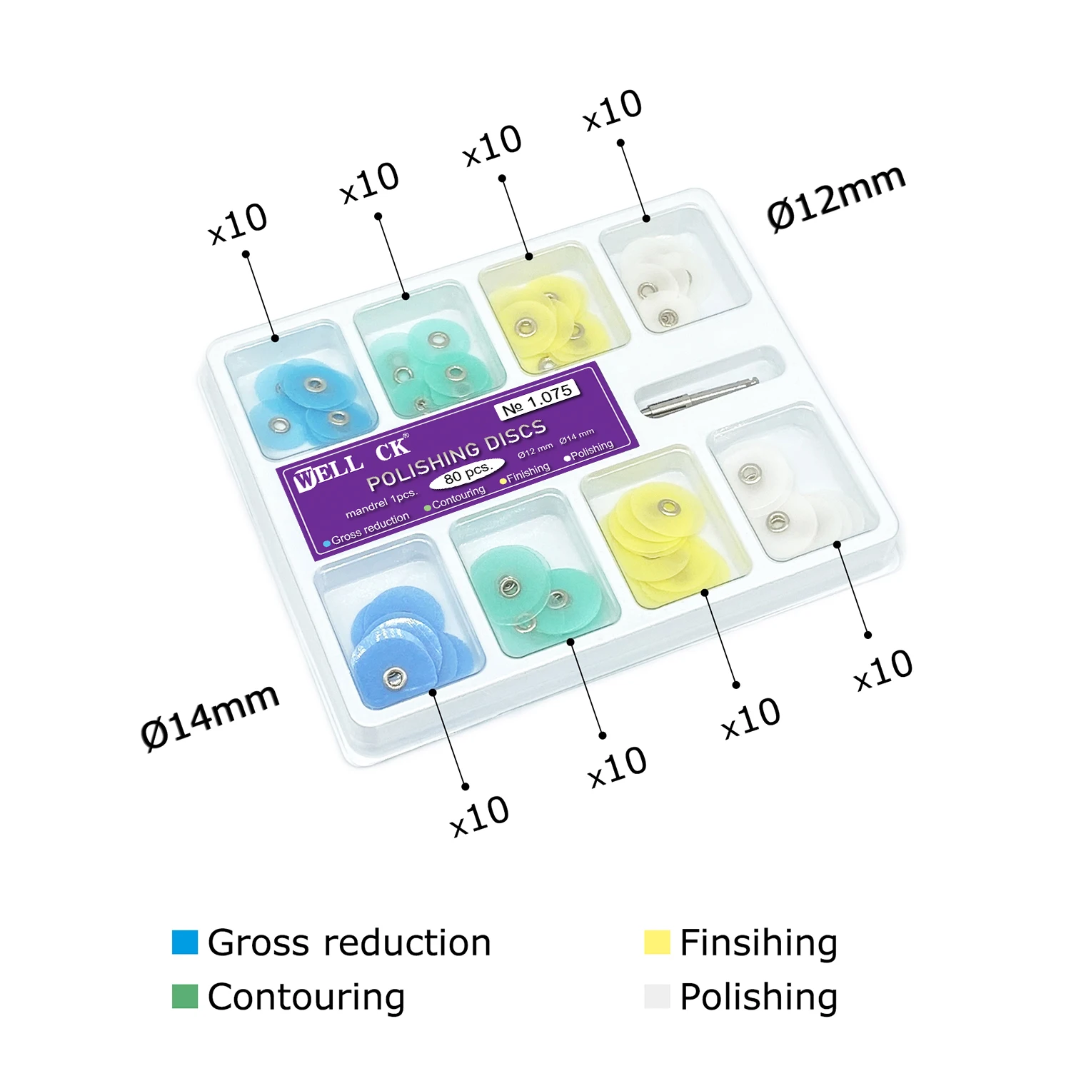 WELLCK 치과 연마 디스크 총 감소 윤곽 맨드릴 소 - Teeth Whitening Professional 리뷰 및 가격